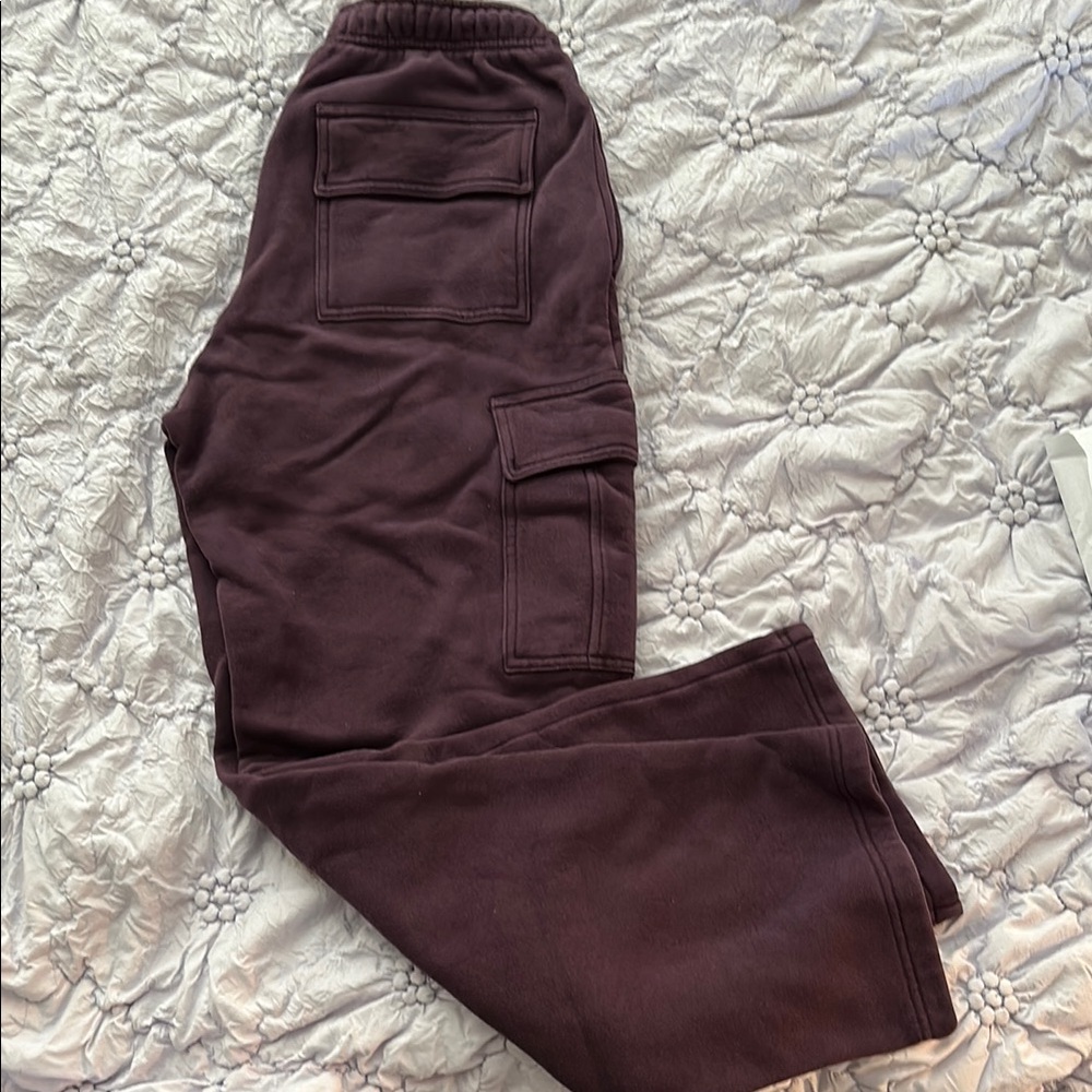 Brown Wide Leg Pants with Relaxed Fit